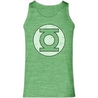 green lantern distressed logo mens small vest green