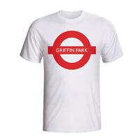 griffin park london tube t shirt white