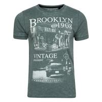 Grunge Brooklyn T-Shirt in Green - Dissident