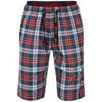 Greet Checked Print Cotton Lounge Shorts in Red  Tokyo Laundry
