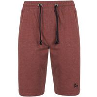 greenbury cotton jersey lounge shorts in bordeaux marl tokyo laundry