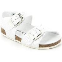 grunland sb0812 sandals kid silver boyss childrens sandals in silver