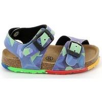 grunland sb0198 sandals kid blue boyss childrens sandals in blue