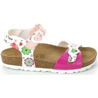 grunland sb0191 sandals kid fuchsia boyss childrens sandals in pink