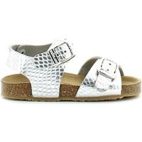 grunland sb0564 sandals kid silver boyss childrens sandals in silver