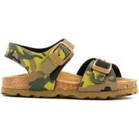 grunland sb0169 sandals kid kaki boyss childrens sandals in green