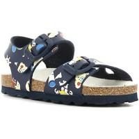 grunland sb0561 sandals kid boyss childrens sandals in blue