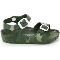 grunland sa1462 sandals kid green girlss childrens sandals in green