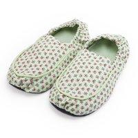 Green Hot Pak Heatable Slippers