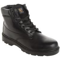 grafters padded safety boot black