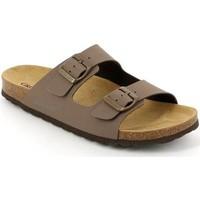 grunland cb2012 sandals man mens sandals in brown