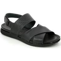 grunland sa1517 sandals man black mens sandals in black