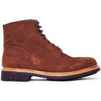 grenson grover suede boot brown mens mid boots in brown