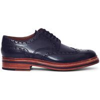 Grenson Archie Leather Brogue Black men\'s Casual Shoes in black