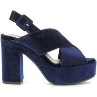 Grace Shoes ROMA09F9 High heeled sandals Women Blue women\'s Sandals in blue