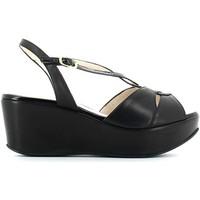 Grace Shoes CR62 Wedge sandals Women women\'s Sandals in black