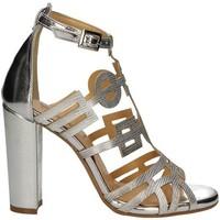 grace shoes 9581 high heeled sandals women silver womens sandals in si ...