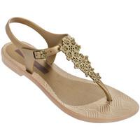 grendha beige and gold sandals romantic womens sandals in beige