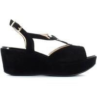 Grace Shoes CR13 Wedge sandals Women women\'s Sandals in black