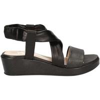 Grace Shoes SA37 Wedge sandals Women Black women\'s Sandals in black