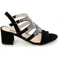 grunland sa1606 sandals women black womens sandals in black