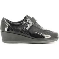 grunland sc2327 scarpa velcro women womens loafers casual shoes in bla ...