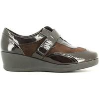 Grunland SC2326 Scarpa velcro Women women\'s Loafers / Casual Shoes in brown