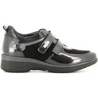 Grunland SC2123 Scarpa velcro Women Black women\'s Shoes (High-top Trainers) in black