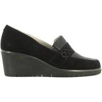 Grunland SC1464 Mocassins Women women\'s Loafers / Casual Shoes in black