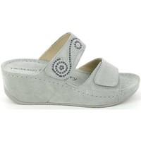 grunland ci1242 sandals women grey womens sandals in grey