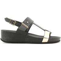 grunland sb0493 wedge sandals women black womens sandals in black