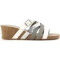 grunland cb0471 wedge sandals women bianco womens sandals in white