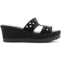 Grace Shoes 50110 Wedge sandals Women Black women\'s Sandals in black