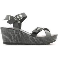 Grace Shoes 16243 Wedge sandals Women Black women\'s Sandals in black