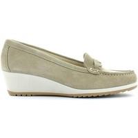 grunland sc1684 mocassins women womens loafers casual shoes in beige
