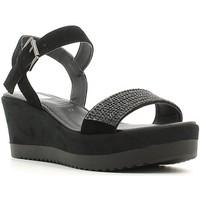grace shoes 50518 wedge sandals women black womens sandals in black
