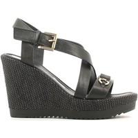 Grace Shoes 52520 Wedge sandals Women Black women\'s Sandals in black