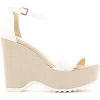grace shoes 7481 wedge sandals women bianco womens sandals in white