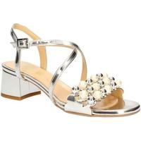 grace shoes 9618 high heeled sandals women silver womens sandals in si ...