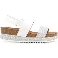 grunland sb0675 wedge sandals women bianco womens sandals in white