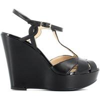 Grace Shoes CR24 Wedge sandals Women Black women\'s Sandals in black