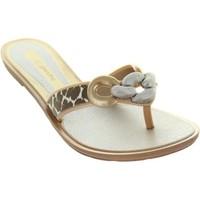 grendha exotic thong womens flip flops sandals shoes in brown