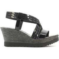 grace shoes 19215 wedge sandals women black womens sandals in black