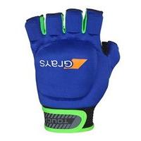 grays touch hurlinghockey left hand glove royalgreen