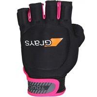 grays touch hurlinghockey left hand glove pinkblack