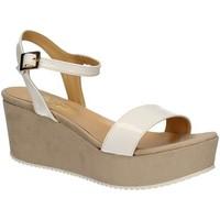 grace shoes 9826 wedge sandals women bianco womens sandals in white