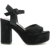 grace shoes roma09f9 high heeled sandals women womens sandals in black