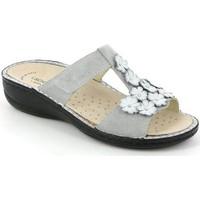 grunland ce0543 sandals women grey womens sandals in grey