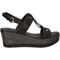 grace shoes 51404 wedge sandals women black womens sandals in black