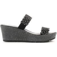 grace shoes 16126 wedge sandals women black womens clogs shoes in blac ...